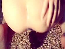 Thin Chick With Tiny Breasts Likes To Masturbate With An Inserted Anal Plug - Asmr Dark Hair