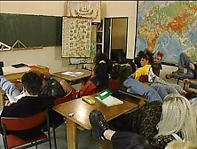 Vintage Orgy In The Classroom With Sexy Teen Students