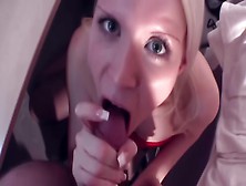 German Blonde Slut Facefucked