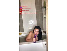 Bad Latina Bitch Twerking Stacked Cakes In The Bath