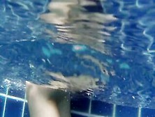 Blonde Pool Hot Wendy Swimming Naked Under Water