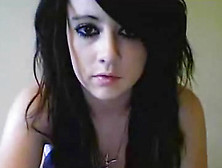 Gorgeous Emo Girl Masturbates On Webcam