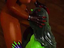 Double Shemale Hentai - This Babe Hulk Gets Creampied By Storm - Cg Porn