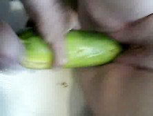 Bbw Big Zucchini Cunt Fuck