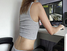 Smacking And Fingering A Real Gamer Girl While She's Playing Counter Beat