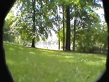 Hidden Cam - Cute Girl Exposing Pussy With Tampon String And Peeing At The Park Xlx