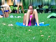 Teen Couple Is Fucking Outdoor And Voyeur Watching Them