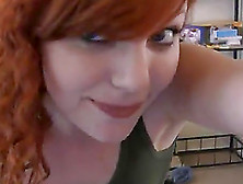Redhead Beauty Strips & Teases On Cam