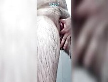Ftm Chap Stroking Large Love Button & Fingering Snatch In Shower Makes Himself Cum With Visibly Pulsating Love Button