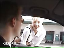 Dutch Blonde Fucking In The Car