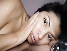 Chinese Dark-Haired Wakes Up In Front Of The Web Camera,  Because People Like To Observe