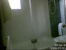 Nude Body Of Amateur Spied Through Shower Curtains