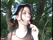 Lollipop Teen Pissing In The Forest