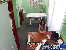 Sexy Brunette Zuzana Gets Pussy Fucked In The Examining Table By The Doctor