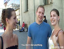 Recruiting Couples In The Street For A Fuck In A Public Garden