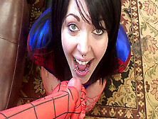 Spidergirl Gets Pounded Hard And Receives A Sticky Facial From Spiderman