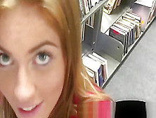 College Teen Emma Gives Head And Bangs In Library