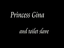 Princess Gina Pooping On Her Slave