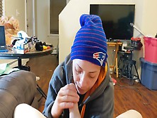 Every Time The Patriots Lose,  Heather Kane Licks A Random Dong!