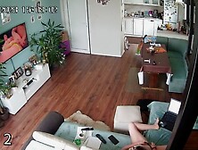Mom Masturbating On Sofa On Ip Cam