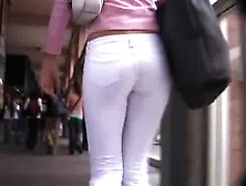 White Pants Jeans Candid