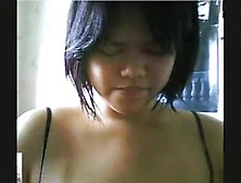Fat Asian Girl Has Phone And Cybersex With Her Bf And Rubs One Off