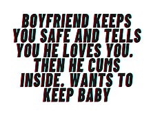 Audio: Bf Keeps You Safe.  Tells You He Likes You.  Climax Inside And Wants Baby