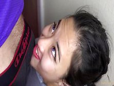 Purple Eyes Asian Gets Her Face Roughly Fucked In Pov