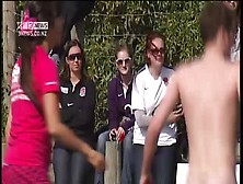 Dunedin Nudeblacks Play Spanish Female Team.  Nude.