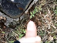 Anal Sex And Handjob In Forest,  Huge Cumshot