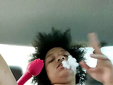 Ebony Squirts In Her Backseat!: Numbah1Monstah