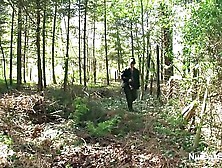 German Milf Seduce To Fuck Outdoors In The Woods Freak
