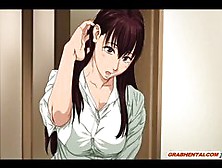 Busty Hentai Japanese Riding Her Boss Cock