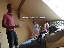 Backstage Tennis With Lucie And Other Leon Girls (Lola Is Also There)