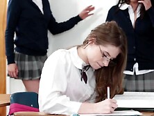 Newbie Can't Concentrate On Studying Because Of College Lesbians