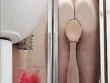 Beauty & Erotic Vibrator Ride Into The Shower!