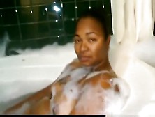 Happy Birthday Ebony Blowjob In The Bathtub