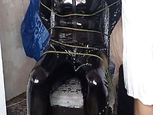 Catwoman Chairtied And Wrap Gagged