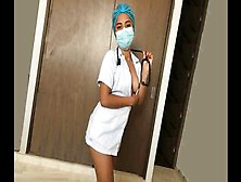 Naughty Nurse In Sexy Lingerie After Work