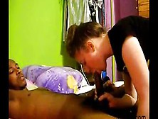 Sexy Amateur Busty Girlfriend Sucking Huge Black Cock Of Her Lover At Home