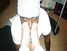 Kinky Black Man With The Hat Expressing His Passion For Feet Late Night