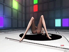 Sci-Fi Cube.  3D Hot Dick-Girl And A Horny Tranny In The Planet Base Station