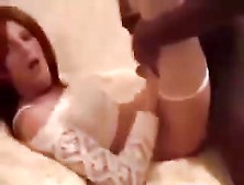 Skinny Shemale Trap Swallows And Bounces On Big Black Dick