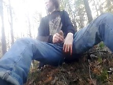 Wanking In Forest
