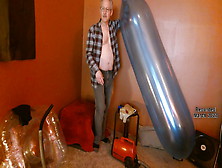 Balloonbanger 66) Part Ii - Daddy Humps Giant Round And Long Balloons! Cums And Pops!
