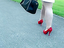 Walking Red Shoes