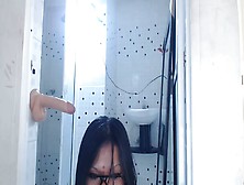 Intense Bathroom Squirt Jet Session