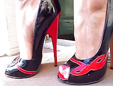 Open Toed Stiletto Pump Hotness Outdoors