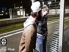 Two Germans Fucking At A Train Station!!