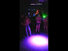 Guy Gets Naked In Nightclub